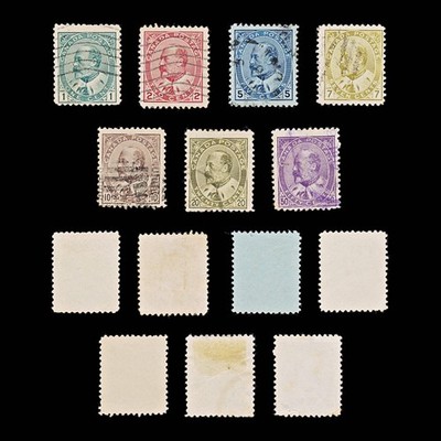 9566-canada-sg187-173-set-of-7-1908-sc-95i-89v-mi83-used-c180