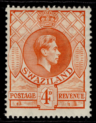 swaziland-gvi-sg33-4d-orange-m-mint-cat-14-perf-13-x-13