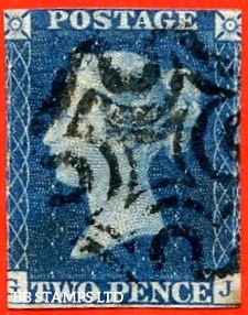 sg-4-d1-1-uc-ds7-gj-2d-deep-blue-plate-2-a-good-used-example-b90791