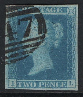 gb-1841-2d-blue-plate-3-il-very-fine-used-4-good-margins-neat-numeral-cat