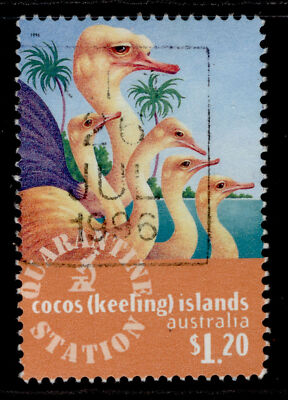 australia-cocos-keeling-island-qeii-sg350-1996-1-20-ostrich-fine-used
