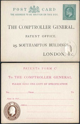 co8-kevii-patent-office-card-with-1-2d-on-front-and-7-1-2d-on-reverse
