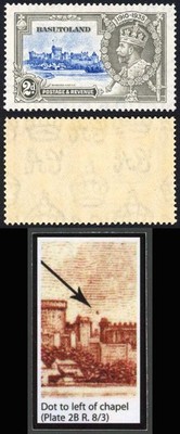 basutoland-1935-silver-jubilee-2d-variety-dot-to-left-of-chapel-sg12g-m-m