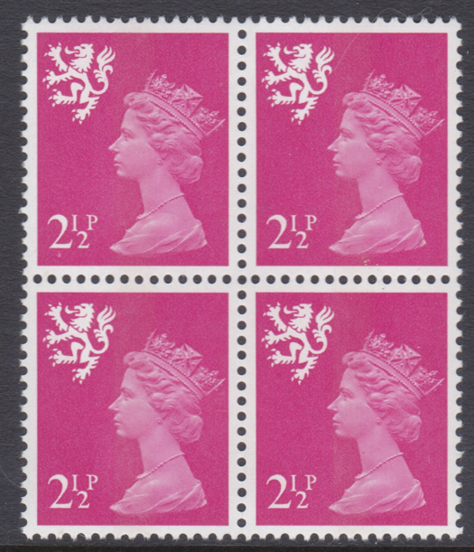 scotland-2p-fcp-pva-missing-phosphor-block-of-4-unmounted-mint-s-s