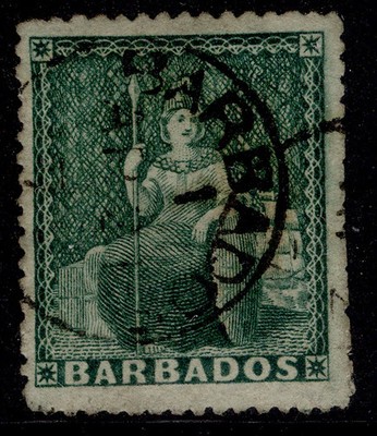 barbados-qv-sg43-d-green-used-cat-10-cds