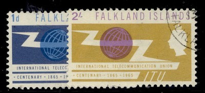 falkland-islands-qeii-sg219-220-1965-itu-centenary-set-fine-used