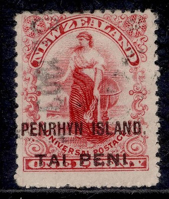 cook-islands-penrhyn-island-edvii-sg5-1d-carmine-fine-used-cat-28