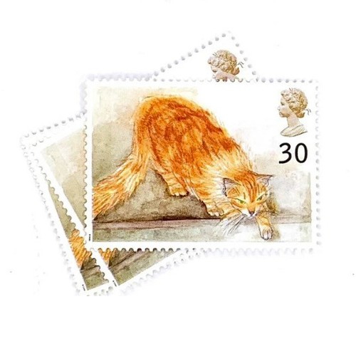 5-x-ginger-cat-1995-unused-gb-mint-stamps