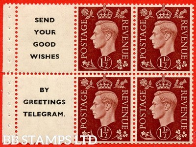 sg-464b-qb23-11-1d-red-brown-a-mounted-mint-booklet-pane-of-6-b93209