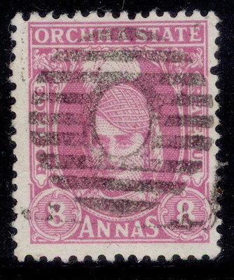 indian-states-orchha-gvi-sg41-8a-magenta-used-cat-450