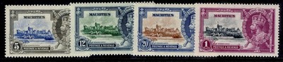 mauritius-gv-sg245-248-1935-silver-jubilee-set-m-mint-cat-38