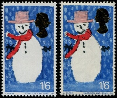 1966-xmas-1-6d-sg-713-shift-of-gold-queen-s-head-downwards-u-m-with