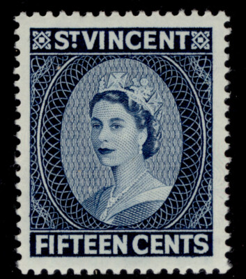 st-vincent-qeii-sg217-15c-deep-blue-nh-mint