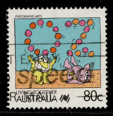 australia-qeii-sg1133-1988-80c-performing-arts-fine-used