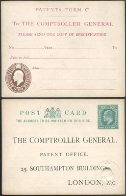 co8-kevii-patent-office-card-with-1-2d-on-front-and-7-1-2d-on-reverse