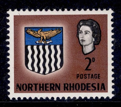 northern-rhodesia-qeii-sg77-2d-brown-nh-mint