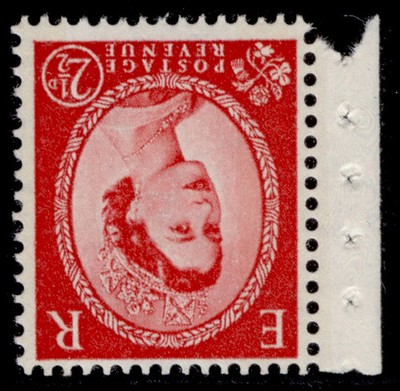 gb-qeii-sg614wi-2d-carmine-red-type-ii-2-band-phosphor-nh-mint-cat-175