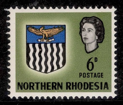 northern-rhodesia-qeii-sg80-6d-light-olive-green-nh-mint