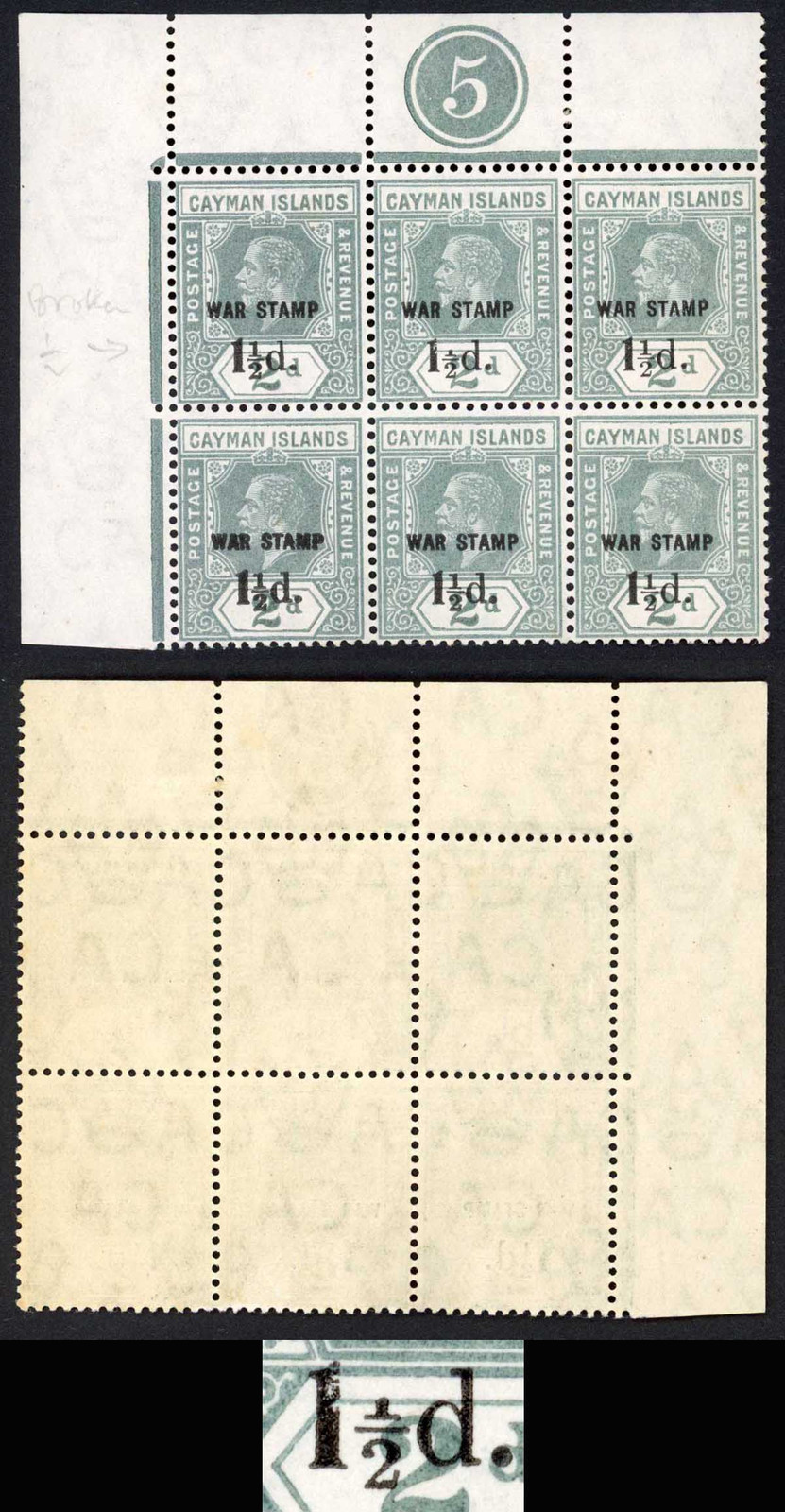 cayman-is-sg58-1-1-2d-on-2d-grey-variety-broken-1-top-middle-stamp-m-m