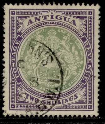 antigua-edvii-sg50-2s-grey-green-violet-fine-used-cat-150