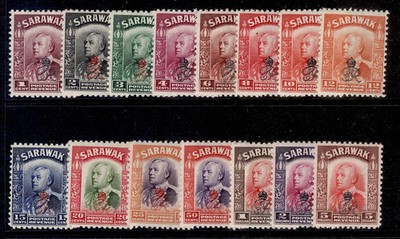 sarawak-gvi-sg150-164-1947-complete-set-m-mint-cat-24