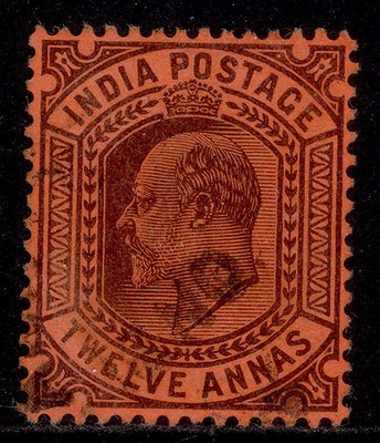 india-edvii-sg135-12a-purple-red-fine-used