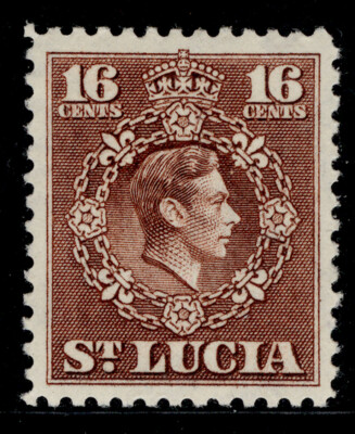 st-lucia-gvi-sg154-16c-brown-m-mint