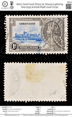 8623-gold-coast-sg113-1d-sg113a-lightning-rod-1935-sc-108-mi98-used-c130