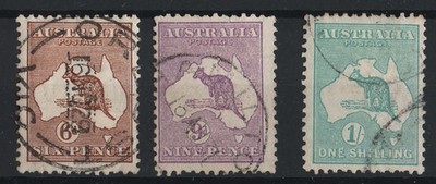 australia-1929-small-multiple-wmk-6d-9d-1s-fu-perfs-as-scan-sg107-109
