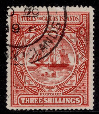 turks-caicos-islands-qv-sg109-3s-lake-fine-used-cat-130