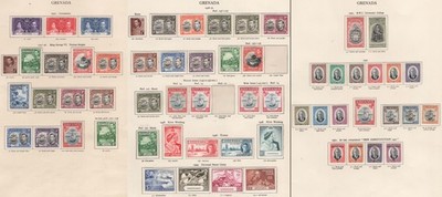 grenada-1937-1951-d-10s-with-shades-perf-types-near-complete-incl-commems