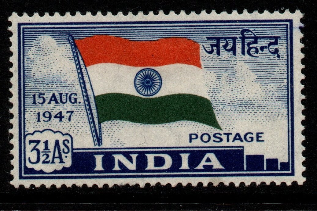 india-sg302-1947-3a-independence-mtd-mint