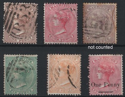 mauritius-1863-wmk-cc-perf-14-1d-purple-brown-4d-rose-6d-blue-green-1s-yellow