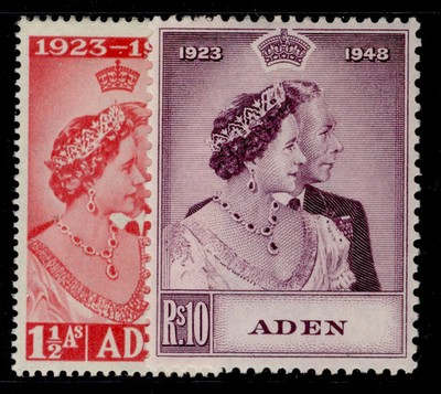 aden-gvi-sg30-31-1948-royal-silver-wedding-set-m-mint-cat-41