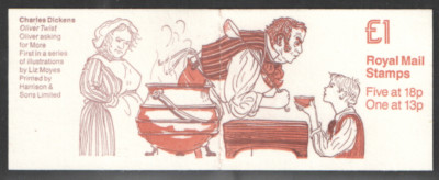 fh13-1988-charles-dickens-series-1-folded-booklet-cyl-b5-b41