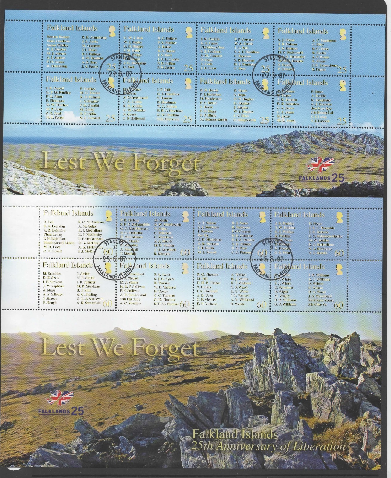 falkland-islands-sgms1077-2007-liberation-of-the-falkland-islands-used