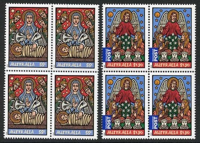 australia-sg3524-5-2010-christmas-set-blocks-of-4-u-m