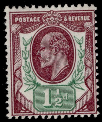 gb-edvii-sg288-spec-m10-5-1d-dull-purple-green-lh-mint-cat-30