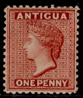 antigua-qv-sg24-1d-carmine-red-m-mint-cat-60
