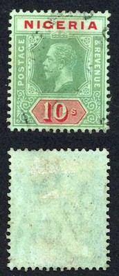 nigeria-sg11a-10-with-blue-green-back-fine-used-cat-100-pounds