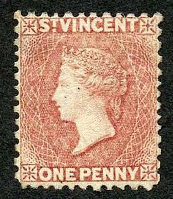 st-vincent-sg5-1862-1d-rose-red-no-wmk-perf-11-to-12-5-fine-mint