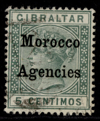 morocco-agencies-qv-sg9-5c-green-fine-used