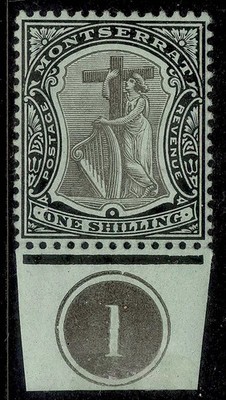 montserrat-edvii-sg44-1s-black-green-m-mint-cat-12-plate-1-control