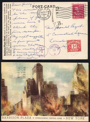 sgd28-1d-postage-due-on-a-barbizon-plaza-ny-postcard-13-10-1938