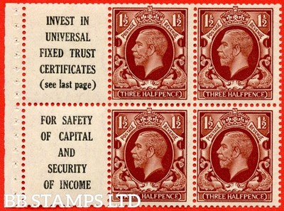 sg-441e-nb27-15a-1d-red-brown-a-mounted-mint-booklet-pane-of-6-w-b69552