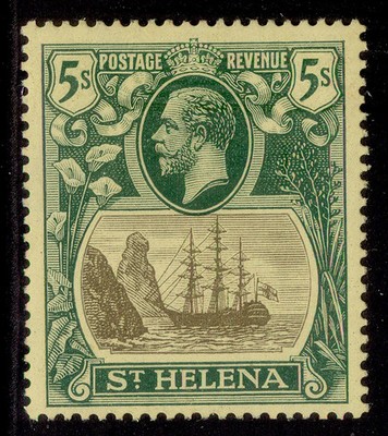st-helena-gv-sg95-5s-grey-green-yellow-m-mint-cat-50