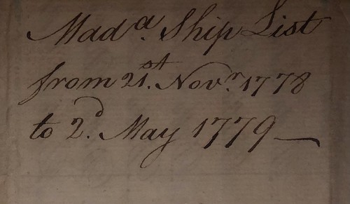 1778-madeira-ship-list-8-pp-with-vessels-captains-goods-destinations-fine