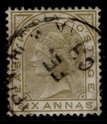 india-qv-sg80-6a-olive-bistre-fine-used