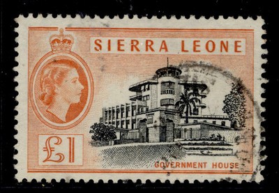 sierra-leone-qeii-sg222-1-black-orange-fine-used-cat-45