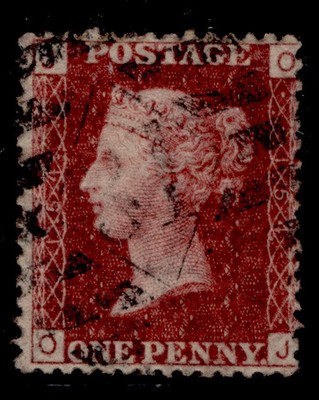 gb-qv-sg44-1d-lake-red-plate-154-fine-used-oj